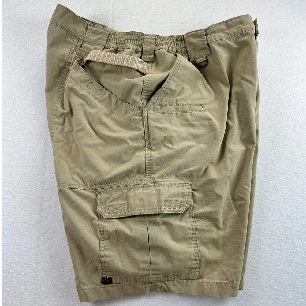 5.11 Tactical Taclite Pro Mens 38 Khaki Tan Ripstop Cargo Shorts Utility Hiking